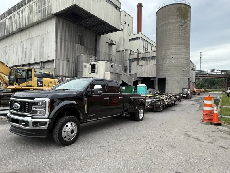 Company truck at an industrial plant site — Salisbury, MD