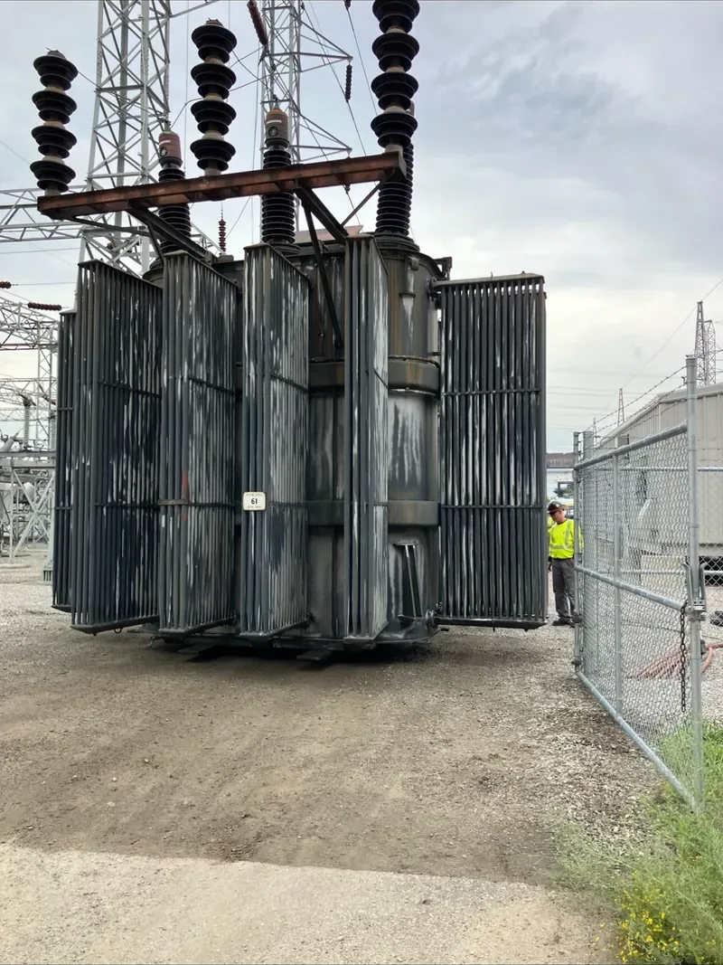 Substation transformer with high-voltage bushings — Baltimore, MD