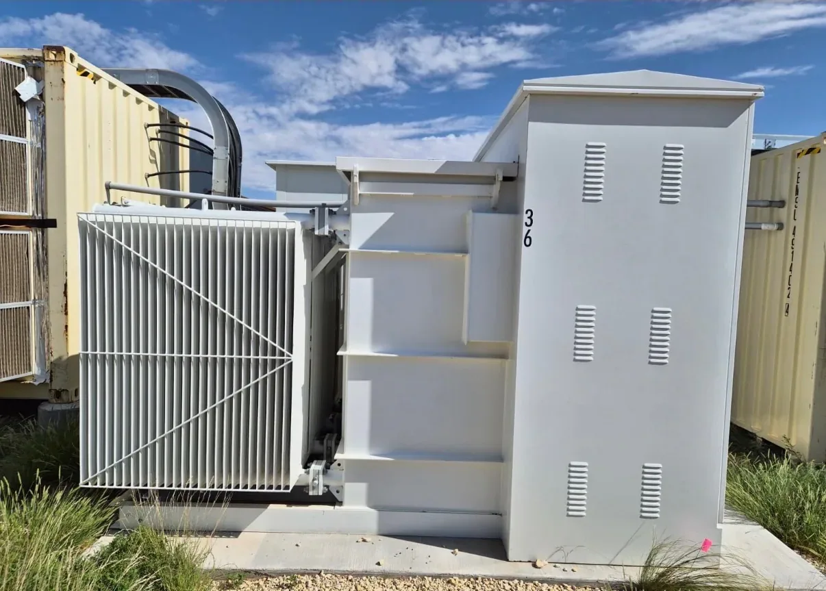 Power transformer with a full radiator bank and control enclosure — Poughkeepsie, NY